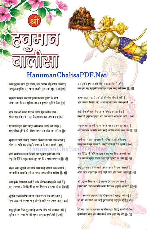 View 12 Hanuman Chalisa Lyrics In Hindi Text - hisednewall