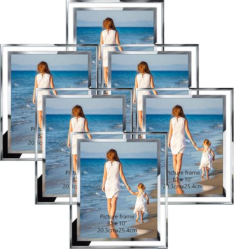 Amazon.com - Hoikwo Bulk 8x10 Picture Frames, 6 Packs Silver Photo ...