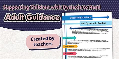 Supporting Students with Dyslexia to Read Adult Guidance