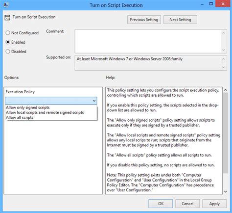 Image result for Enable PowerShell Scripts Group Policy