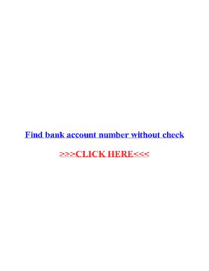 Fillable Online Find bank account number without check Fax Email Print ...