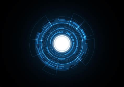 Technology Abstract Future Circle Background Vector 的图像结果