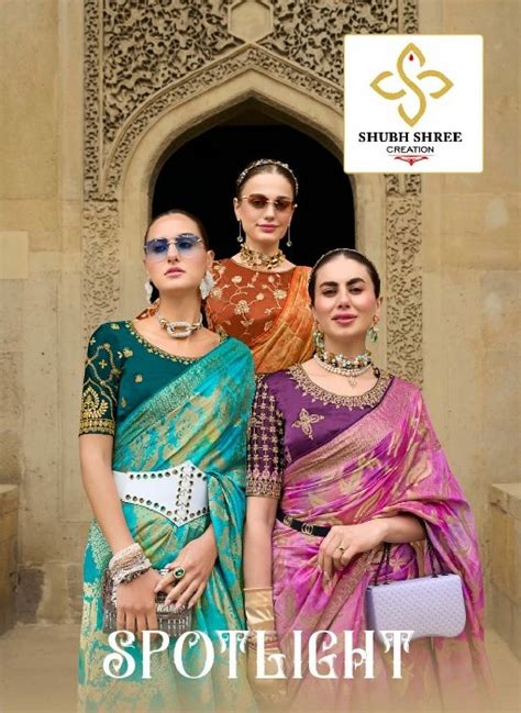 shubh shree creation spotlight digital print jacquard saree ...
