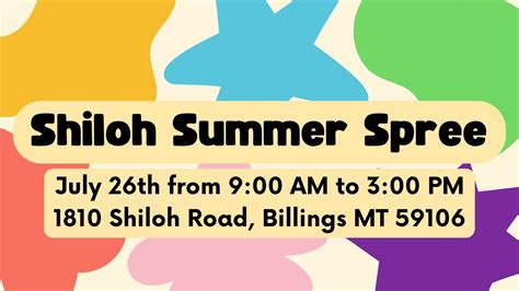Shiloh Summer Spree, 1810 Shiloh Rd, Billings, MT, United States ...