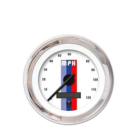 Aurora Instruments (GAR164ZEXHABCC) Vintage Autobahn White Speedometer ...