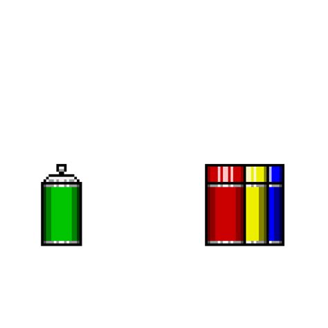 Pixel Spray Cans by jonreytrevino on DeviantArt