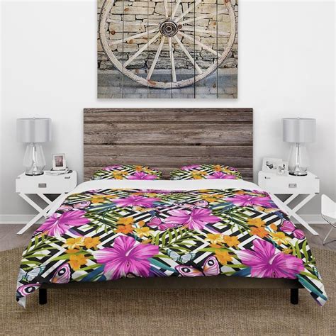 Designart 3-Piece Purple King Duvet Cover Set BED19300-K at Lowes.com