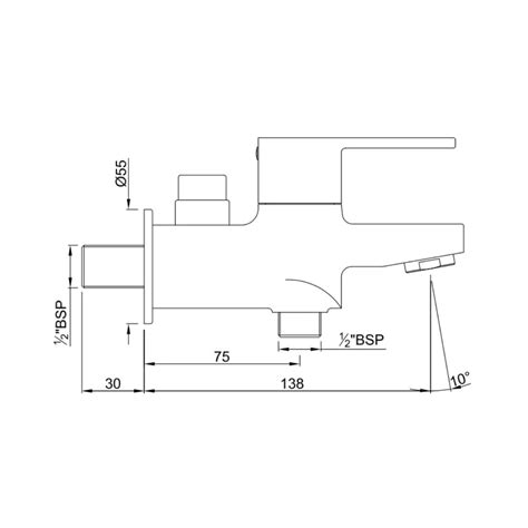 Jaquar WC Area 2 Way Bib Tap Fusion FUS-CHR-29041 - Chrome – bathkart.in