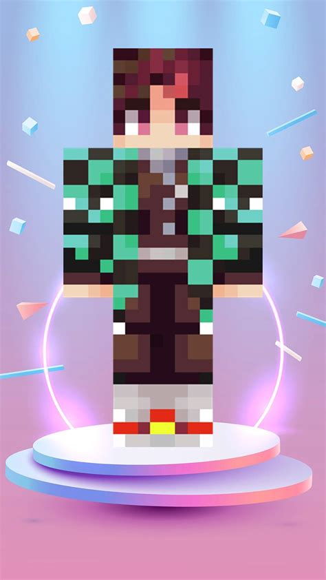 Image result for Demon Slayer Minecraft Skin Java