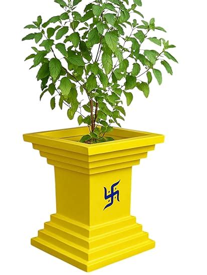 NEER Big Size Rotomolded Tulsi Vrindavan Polymer Pot – 36 x 42cm Tulasi ...