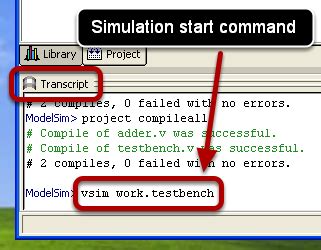 Image result for ModelSim Run Simulation Command Line