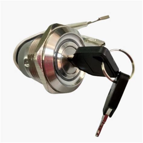 19mm Stainless Steel Waterproof Key Lock Switch 250v 5A AC 3 Pin | RDR ...