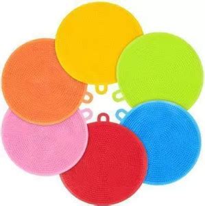 CRAZYGOL Multipurpose 6pcs Better Sponge Silicon Sponge Set 6 Scrub ...