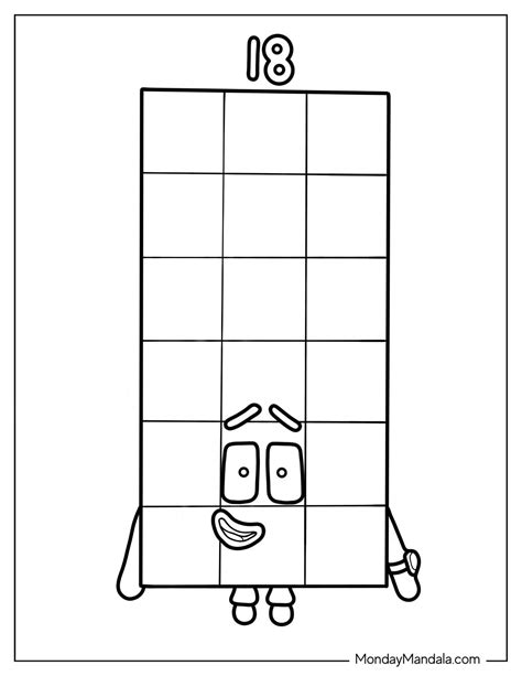 28 numberblocks coloring pages free pdf printables – Artofit