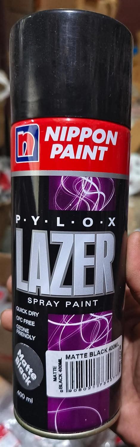 NIPPON SPRAY PAINT PYLOX 400ML MATT BLACK : Amazon.in: Car & Motorbike