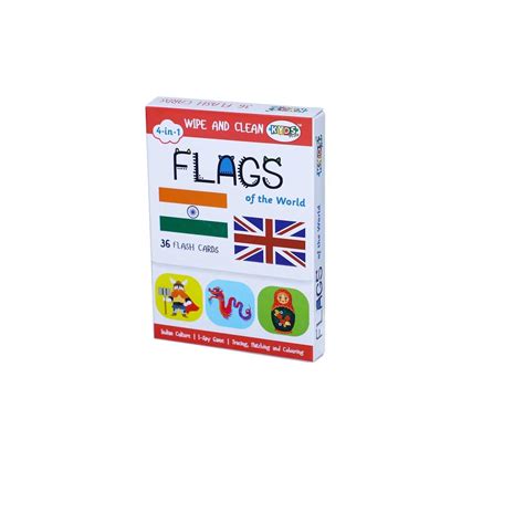 Flags of the World: 4 in 1 Wipe and Clean - Flash Cards | Kyds Play ...