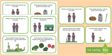 Initial gr Word Story Cards