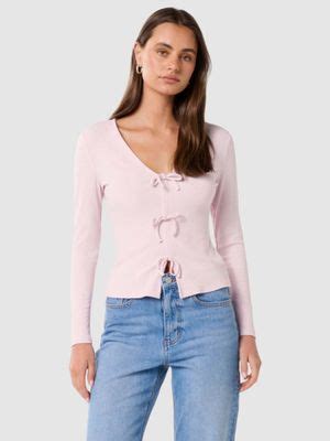 Buy Forever New Harriet V-Neck Bow Front Top Online