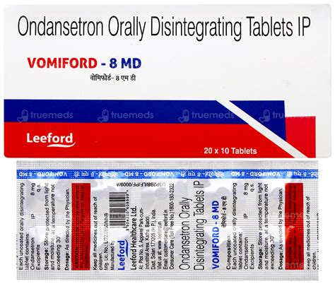 Vomiford Md 8 MG | Order Vomiford Md 8 MG Tablet Online at Truemeds