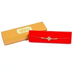 Buy ZAICUS Rakhi for Brother with Roli Chawal in Pearl Basket ...