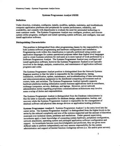 Computer Programmer Job Description Sample 的图像结果