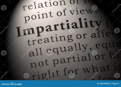 Definition of impartiality stock photo. Image of definition - 188109998