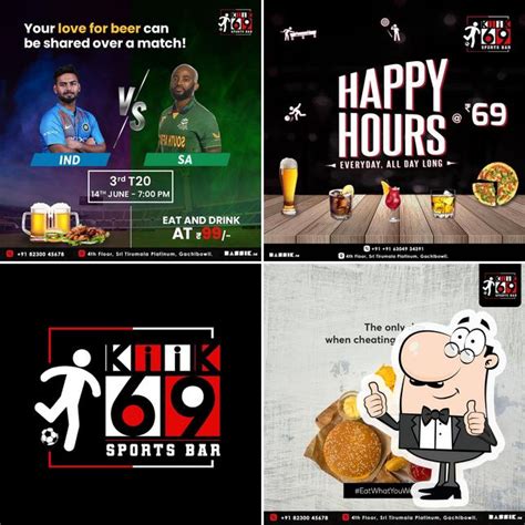 KiiK69 Sports Bar - Gachibowli, Hyderabad - Restaurant menu, prices and ...