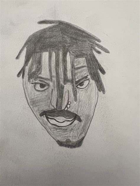 My attempt on drawing Juice Wrld I’m not really good at drawing faces ...