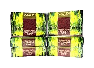 Buy Vaadi herbals Becalming Tea Tree Soap Anti-Acne Therapy, 75 grams ...