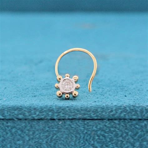 Nimya Solitaire Diamond Nose Pin – Firefly Diamonds