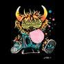 Hip Hop cow 2 Painting by Chantal Curin | Saatchi Art