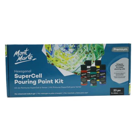 Mont Marte SuperCell Pouring Paint Kit 23pc – SCOOBOO