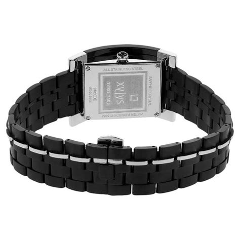 Buy Online Xylys Swiss Analog Two Toned Stainless Steel Strap and Black ...
