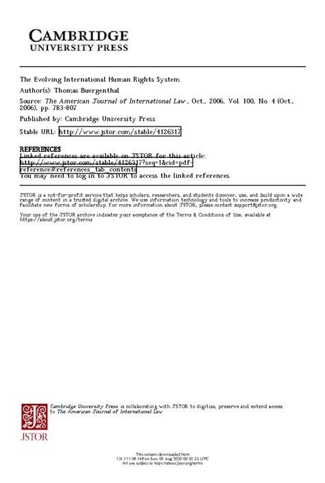 The evolving of international human rights system - The Evolving ...