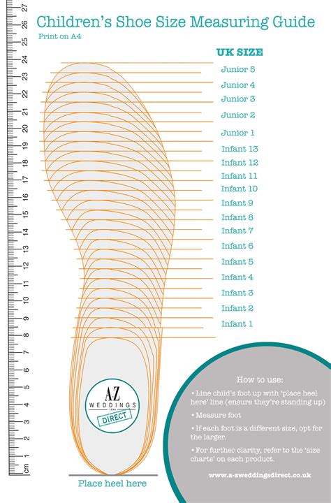 Printable Foot Measure | Plan Your Year Easily!