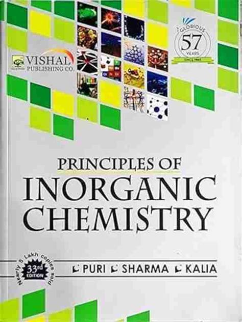 Principles of Inorganic Chemistry - Puri, Sharma, Kalia - 33rd/Ed ...