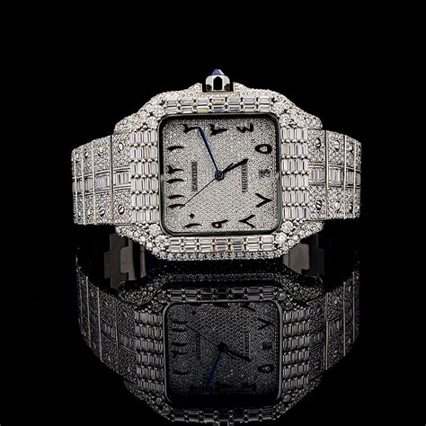 Cartier Moissanite Watch - Arabic Dial – Silveronaire