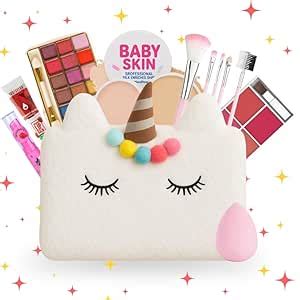 Buy Linivya Kids Real Makeup Kit for Girls & Teens | 15-Piece Set with ...