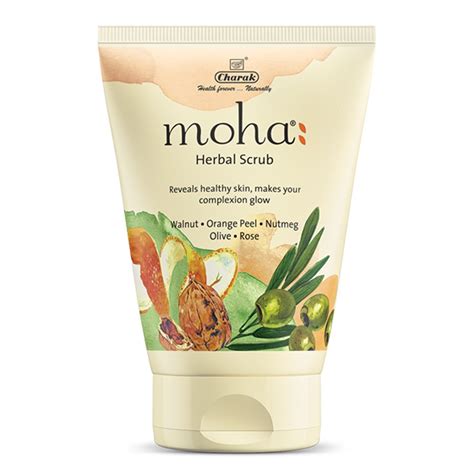 Buy moha: Herbal Scrub (100 Ml) | Face Scrub | Blend Of Walnut, Orange ...