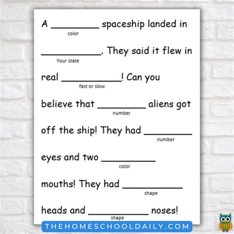 Fill-in-the-Blank Sentences - The Homeschool Daily