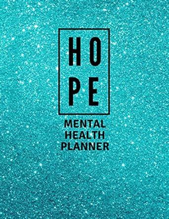 Buy Mental Health Planner: Blue Faux Glitter - Anxiety, PTSD and ...
