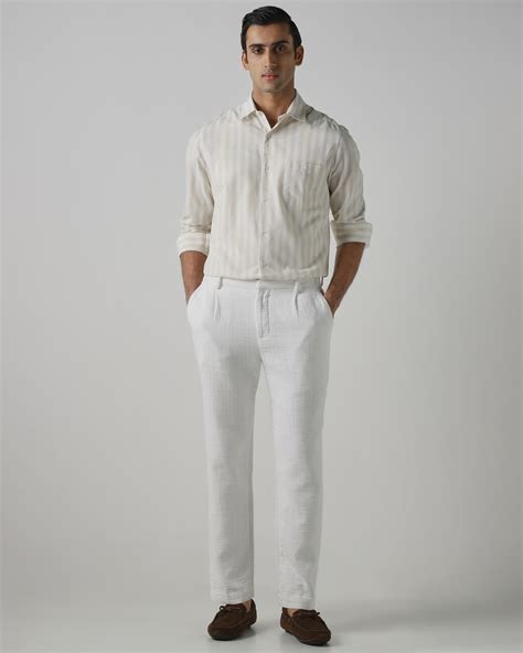 Buy Beige Candy Stripe Shirt Online at Muftijeans
