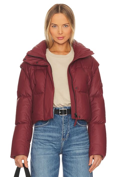 Mackage Bailey Coat in Garnet | REVOLVE