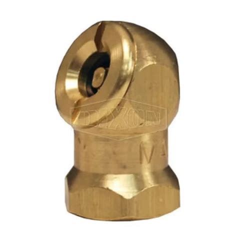 Dixon Tire Inflator Chuck, 1/4 in FNPT, Brass, Domestic D104 | Zoro