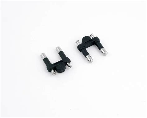 2 Pin Moulded Plug Insert - 2.5 AMP 2 solid pin insert 19.10mm distance ...