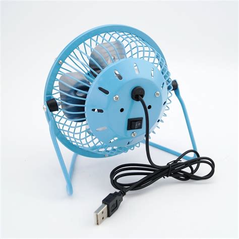 Elecbrain® USB Desk Fan Mini Personal Fan Metal Design with ON/OFF ...