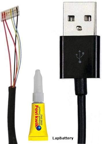 LapBattery Replacement USB Cable/Wire for Morpho Safran MSO 1300 E, E2 ...