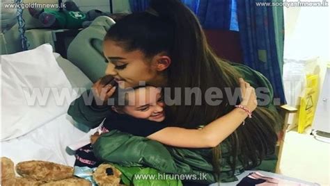 Ariana Grande visits injured fans - Hiru News - Srilanka's Number One ...