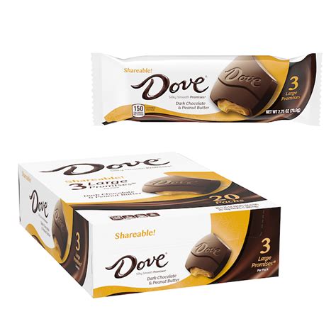 Dove Dark Chocolate and Peanut Butter Promises - Shareable Size - 20ct ...