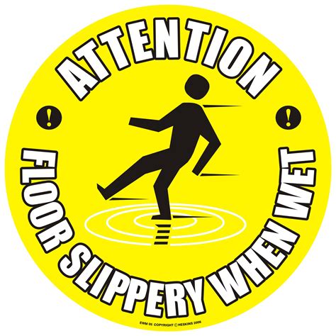 Slippery When Wet Floor Sign, 430mm - Self Adhesive – Start Safety UK